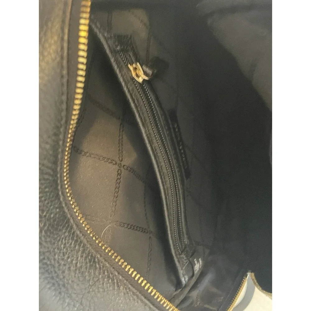 Michael Kors pebbled leather Abbey Backpack Leather‎ Logo